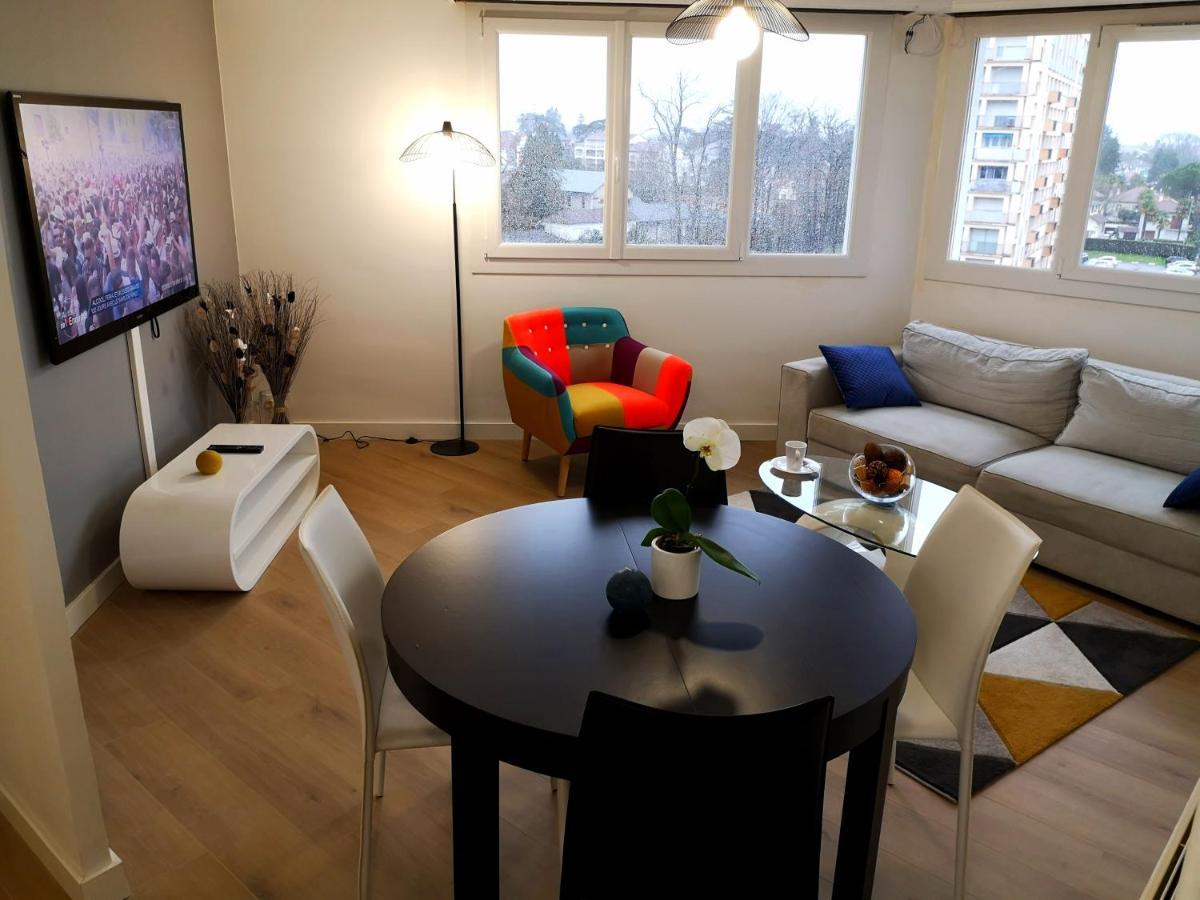 Appartement Tout Confort 2 Chbres - 72M2 - Avec Terrasse Et Vue Pyrenees Pau Exterior photo